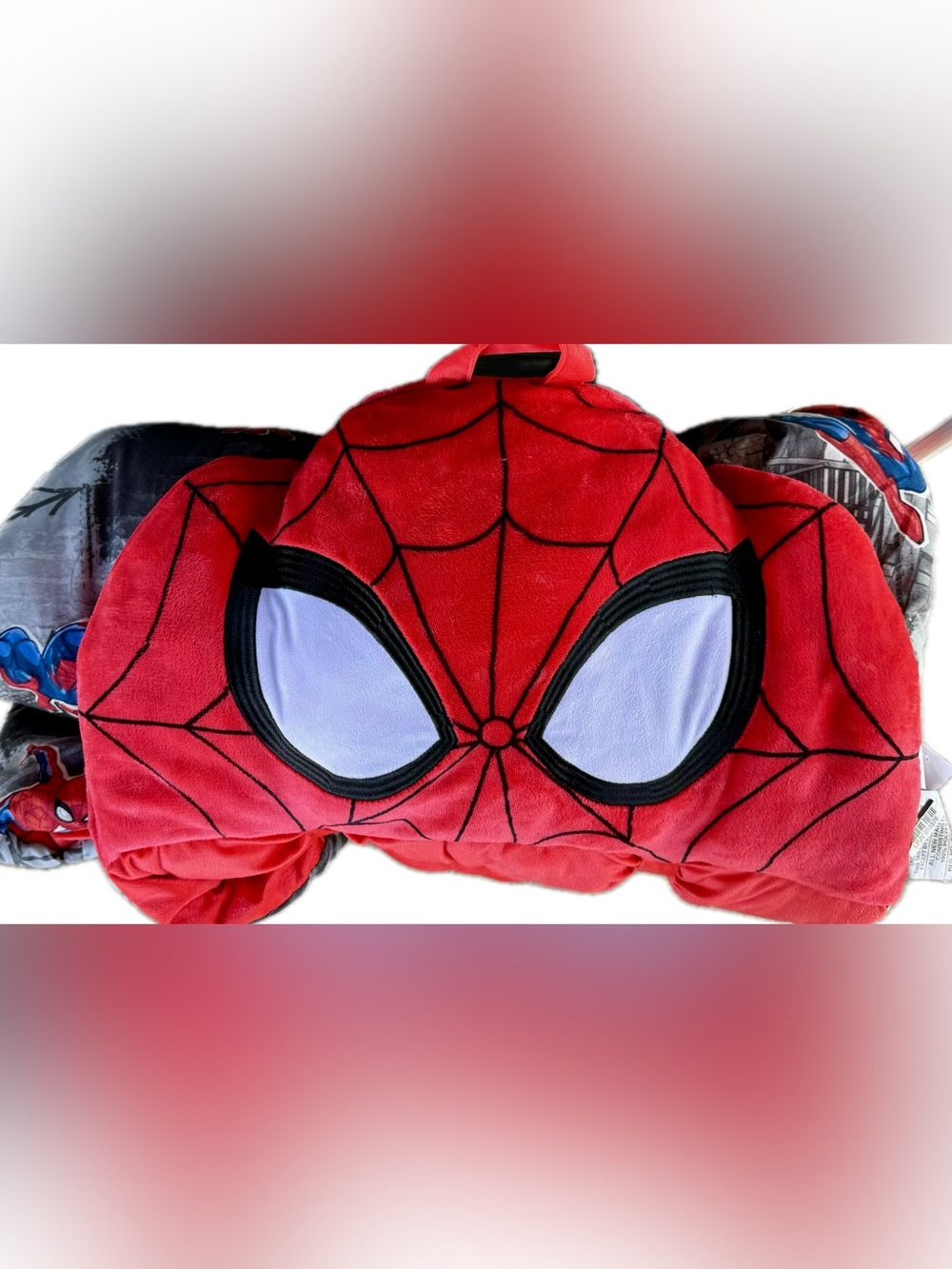 Marvel Spider-Man Glow in the Dark Kids Sleeping Bag 31x56 NWT